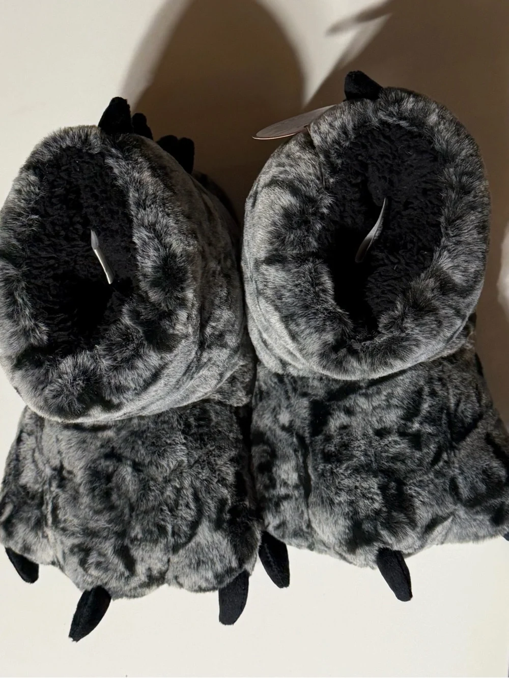 Cozy Plush Kids' Monster Paw Slippers